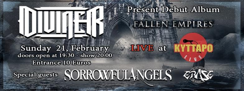 Ανταπόκριση: DIVINER – Sorrowful Angels – Erase στο Κύτταρο, Αθήνα (21.2.2016)