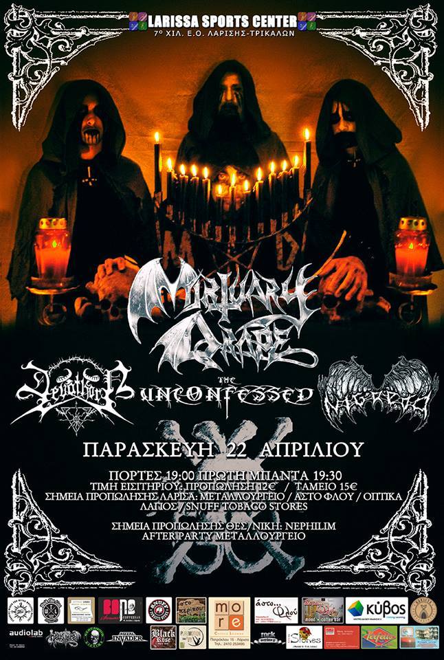 Ανταπόκριση: MORTUARY DRAPE, Devathorn, The Unconfessed, Nigredo @ Larissa Sports Center, Λάρισα (22/04/2016)