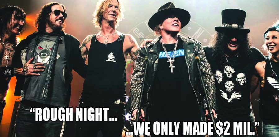 GUNS N’ ROSES: Αμοίβονται πλουσιοπάροχα και είναι πλεόν η 12η μεγαλύτερη οικονομία στον κόσμο!