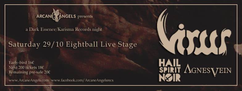 Ανταπόκριση: VIRUS, Hail Spirit Noir, Agnes Vein @ Eightball, Θεσσαλονίκη (29/10/2016)