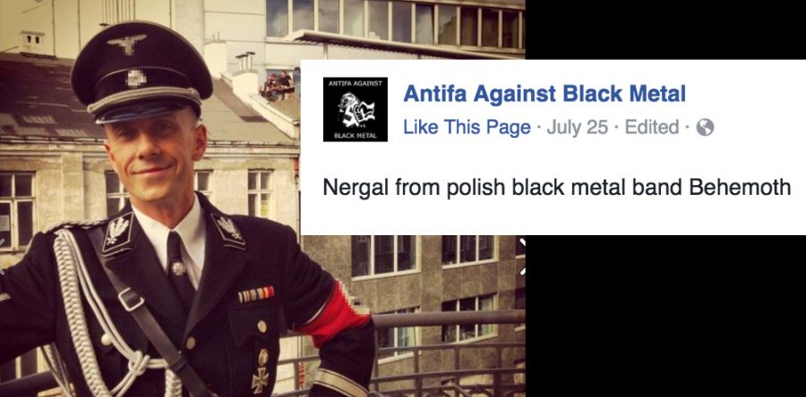 Στο στόχαστρο των Antifa & ο NERGAL (Behemoth),επειδή φορούσε κοστούμι ναζί κατά την διάρκεια γυρισμάτων ταινίας!