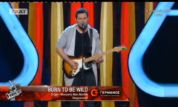 ΓΙΑΝΝΗΣ ΠΑΝΤΕΛΑΙΟΣ: Τραγούδησε το “Born to be Wild” και πέρασε στον τελικό του THE VOICE