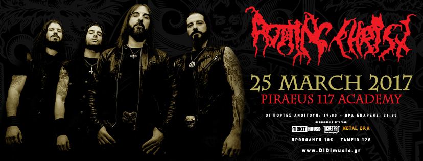 ROTTING CHRIST: Εξαντλούνται τα εισιτήρια για τη συναυλία της Αθήνας!