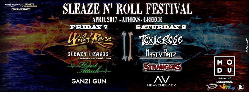 Ανταπόκριση: Sleaze n’ Roll Festival 2017 @MODU Αθήνα (7-8/4/2017)
