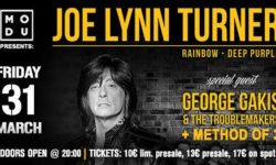 Ανταπόκριση: JOE LYNN TURNER, George Gakis & The Troublemakers, Method of 3 Live @ MODU, Αθήνα (31/3/2017)