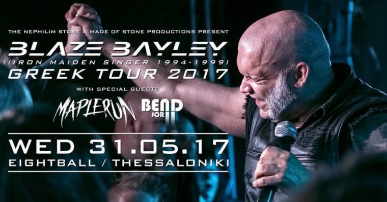 Ανταπόκριση: BLAZE BAYLEY, Maplerun, Bent For Eleven @Eightball, Θεσσαλονίκη (31/5/2017)