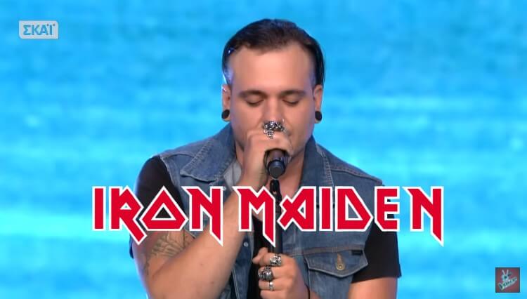 VOICE Greece: O Ross Hill τραγουδάει το Number of the Beast των Iron Maiden & περνάει στην επόμενη φάση!