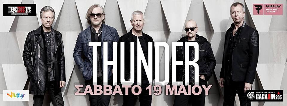 THUNDER: 19 Μαΐου στην Αθήνα!