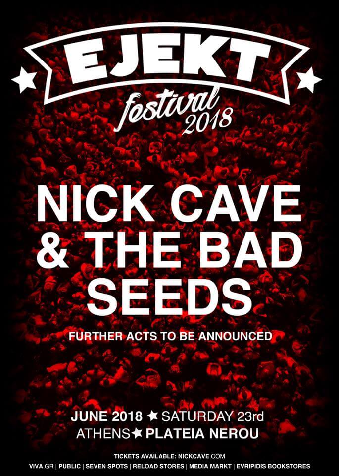 O Nick Cave θα είναι Headliner στο Eject Festival 2018