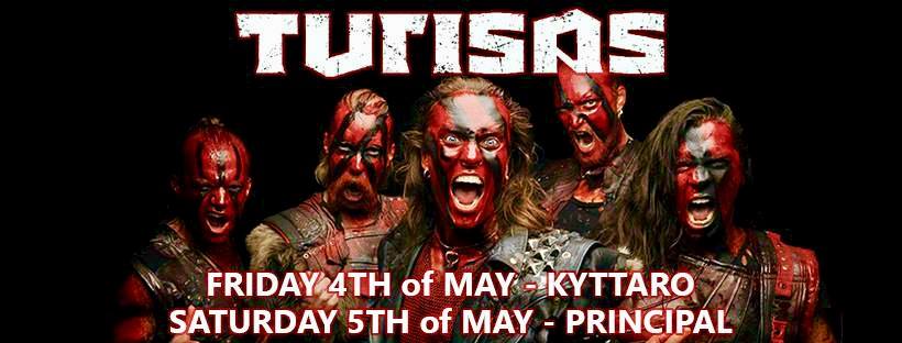 TURISAS: Live σε ΑΘΗΝΑ & ΘΕΣ/ΝΙΚΗ το 2018!!!