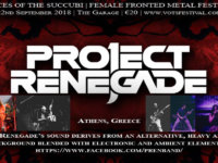 PROJECT RENEGADE: Νέες ζωντανές εμφανίσεις στο εξωτερικό! Μετά από την Ολλανδία, σε Μάλτα και Ρουμανία!