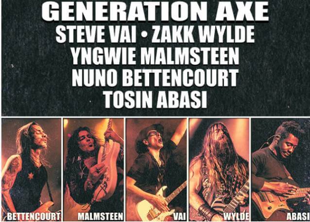 STEVE VAI, ZAKK WYLDE, YNGWIE MALMSTEEN, NUNO BETTENCOURT σε κοινή περιοδεία στη Β. Αμερική