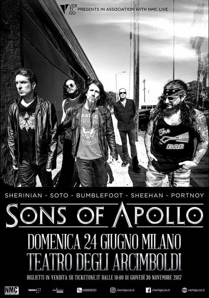 Ανταπόκριση: SONS OF APOLLO @Teatro degli Arcimboldi, Μιλάνο – Ιταλία (24/06/2018)