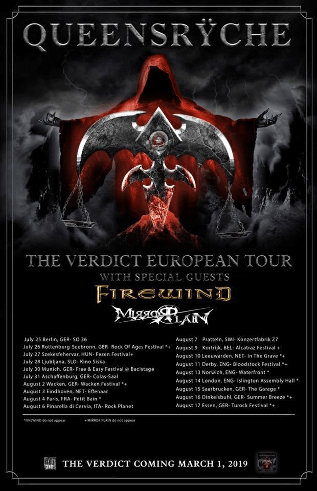 QUEENSRΫCHE: Εκλεκτοί καλεσμένοι οι FIREWIND στην περιοδεία τους Καλοκαιρινή περιοδεία!