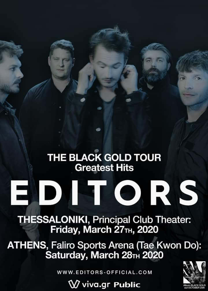 EDITORS: Live σε Αθήνα και Θεσσαλονίκη!