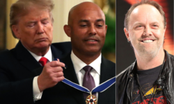 Απονομή μεταλλίου στον Λευκό Οίκο από τον Trump υπό τους ήχους των METALLICA