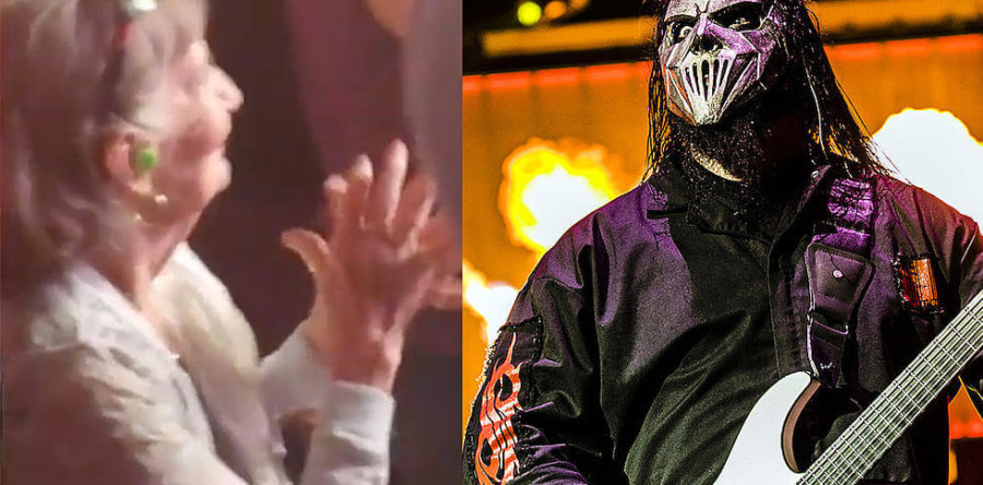 Γλυκύτατη γιαγιάκα ροκάρει σε συναυλία των SLIPKNOT!
