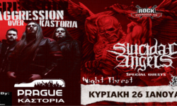 SUICIDAL ANGELS, Night Threat, Temple Of Katharsis – Καστοριά.Οι ώρες εμφάνισης των συγκροτημάτων!