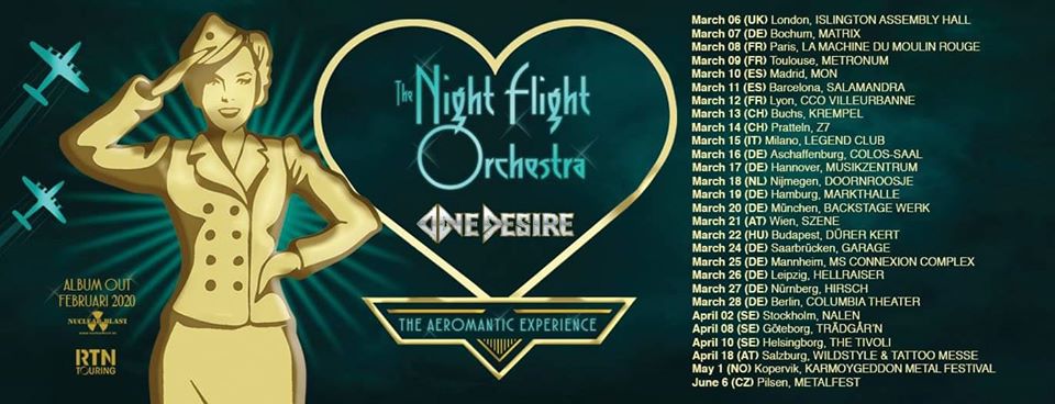 Αναβλήθηκε η ευρωπαϊκή περιοδεία των Night Flight Orchestra