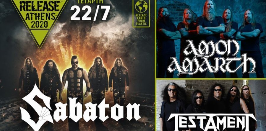 Release Athens Festival: Διευκρινήσεις σχετικά με την συναυλία των SABATON, AMON AMARTH , TESTAMENT το 2021!