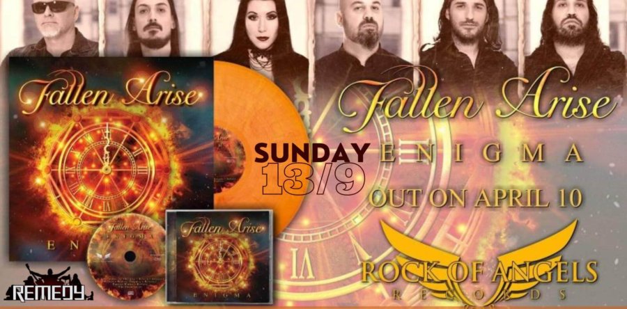 FALLEN ARISE – “ENIGMA”  Release Party @ Remedy Club, Αθήνα στις 13 Σεπτεμβρίου