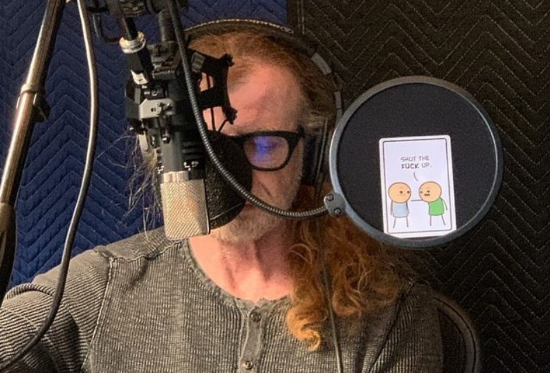 DAVE MUSTAINE: Στο studio για την ηχογράφηση φωνητικών για το νέο album των MEGADETH!