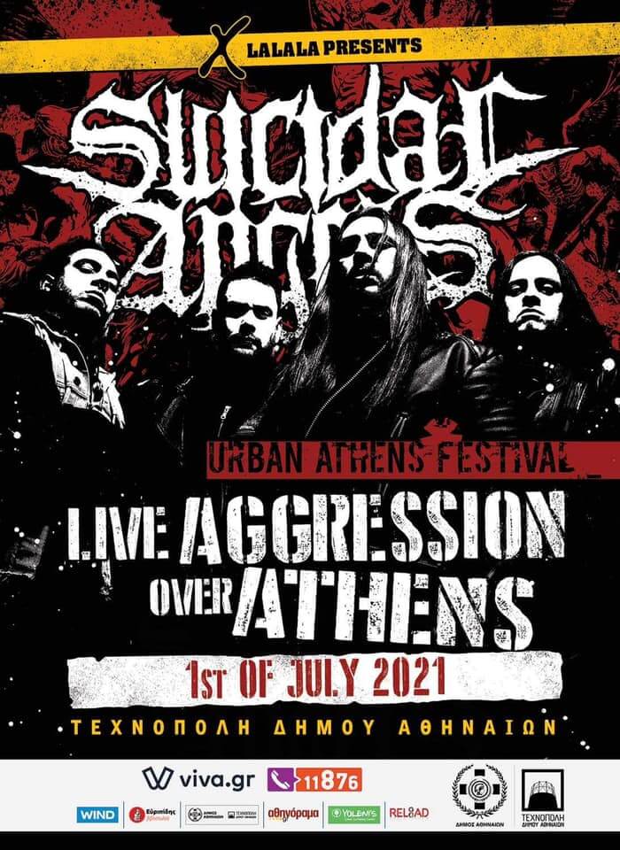 Οι SUICIDAL ANGELS live στο Urban Athens Festival στην Τεχνόπολη – Αθήνα, την 1η Ιουλίου!