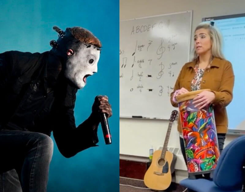 Δασκάλα χρησιμοποιεί τους Slipknot για να διδάξει στους μαθητές της για το ρυθμό.
