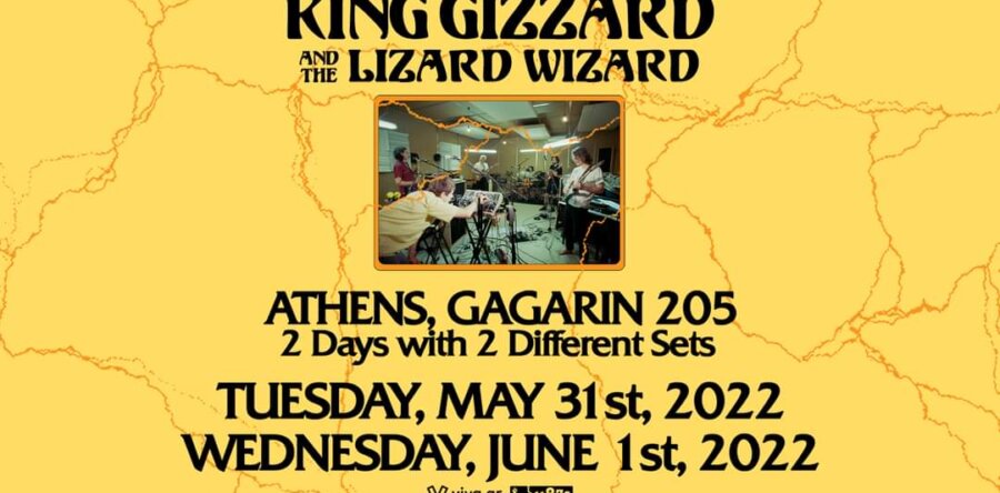 Ανακοίνωση για τις συναυλίες των King Gizzard & The Lizard Wizard!