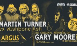 Πρόγραμμα της συναυλίας Martin Turner ex Wishbone ash+Gary Moore band