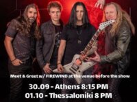 FIREWIND: “Meet n’ greet” με όλους τους οπαδούς, πριν την έναρξη των επετειακών live τους.