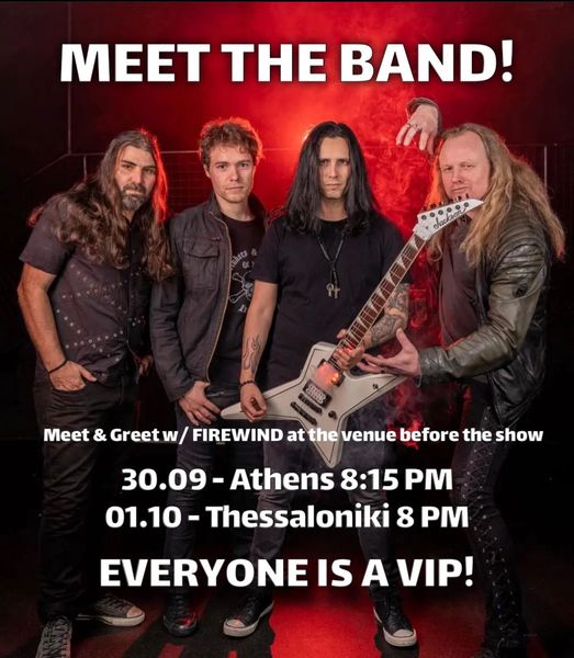 FIREWIND: “Meet n’ greet” με όλους τους οπαδούς, πριν την έναρξη των επετειακών live τους.