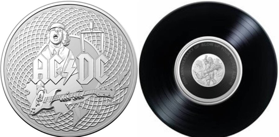 Νέα νομισματική συλλογή για τους AC/DC, εκδίδει η κυβέρνηση της Αυστραλίας για τα 50 χρόνια του θρυλικού group.