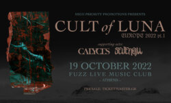 Last Details: Cult of Luna, supporting acts Calyces, Sevengill την Τετάρτη 19 Οκτωβρίου στο Fuzz Live Music Club, Αθήνα