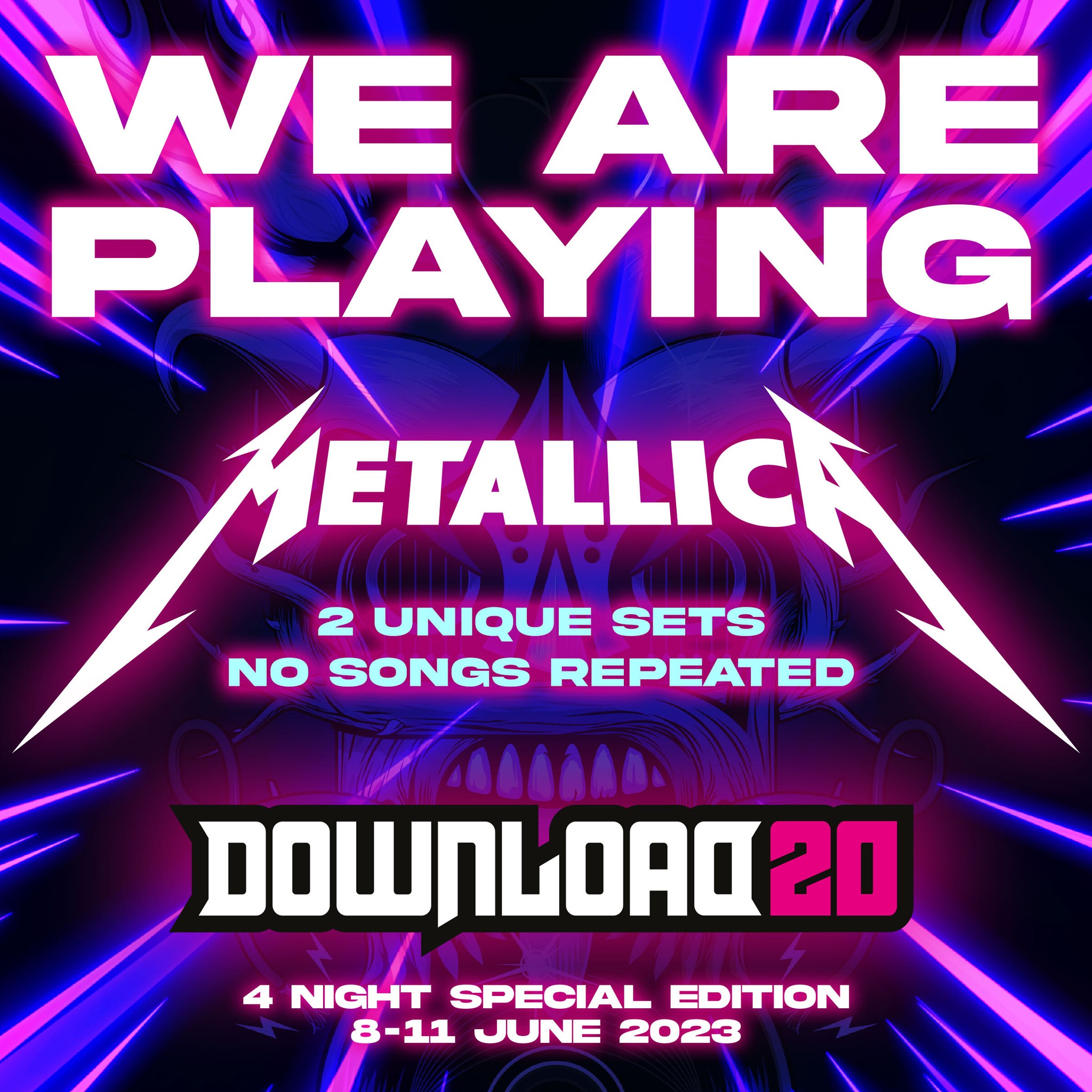 Οι METALLICA στο Download Festival, για 2 βραδιές με εντελώς