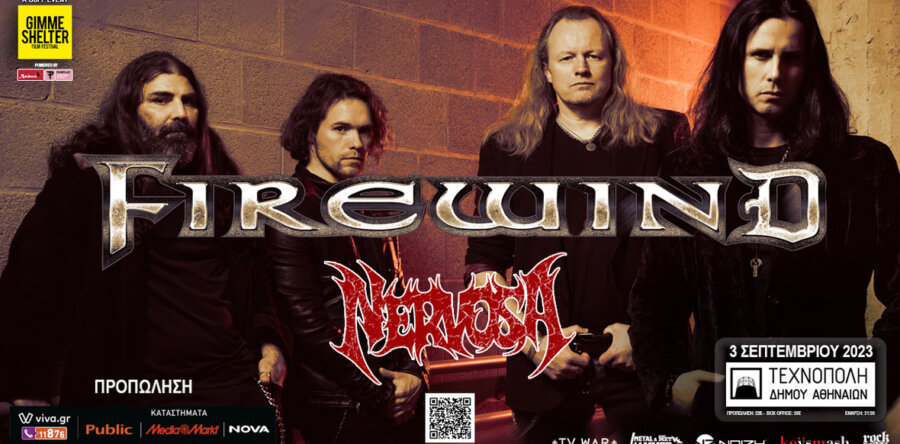 Firewind + Nervosa στην Τεχνόπολη!
