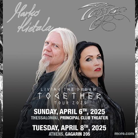 Η Tarja και Marko Hietala ζωντανά σε Αθήνα και Θεσσαλονικη στα πλαίσια της “Living The Dream TOGETHER” tour!