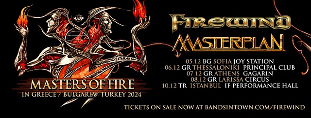FIREWIND – MASTERPLAN στην Ελλάδα για 3 συναυλίες!