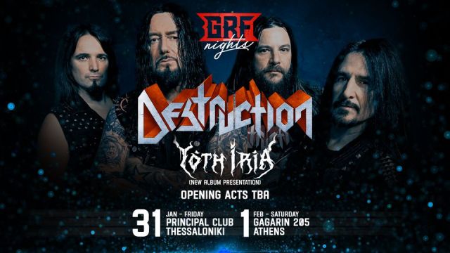 Οι προπάτορες Destruction επιστρέφουν στην Ελλάδα – Μαζί με Yoth Iria σε Θεσσαλονίκη και Αθήνα