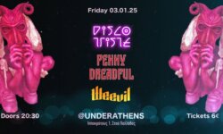DISCO TRISTE, PENNY DREADFUL, WEEVIL @ Underathens στις 3 Ιανουαρίου