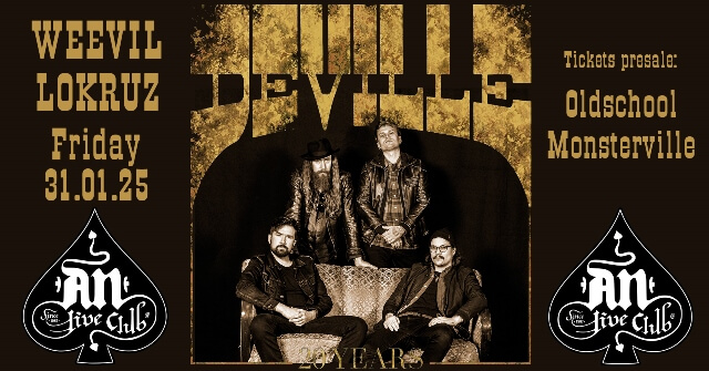 DEVILLE “20th Anniversary Show” w/ opening act: WEEVIL & LOKRUZ την Παρασκευή 31 Ιανουαρίου στο An Club