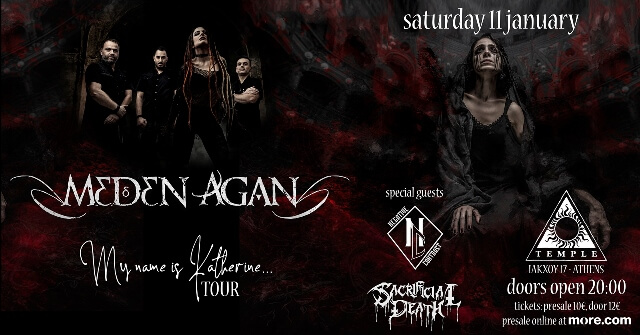 MEDEN AGAN w/ Negative Contrast, Sacrificial Death @ Temple, το Σάββατο 11 Ιανουαρίου – Αθήνα
