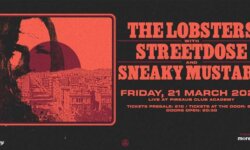 Οι The Lobsters μαζί με τους Streetdose και τους Sneaky Mustard live στο Piraeus Academy σε ένα από τα πιο hot local gigs της φετινής χρονιάς!
