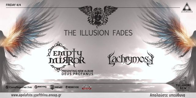 Οι The Illusion Fades μαζί με τους Empty Mirror και Lachrymose την Παρασκευή 4 Απριλίου στο Temple