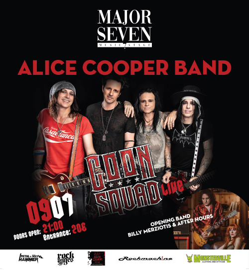 Οι Goon Squad, η μπάντα του ALICE COOPER για πρώτη φορά στην Αθήνα, 2 μέρες πριν τη μεγάλη συναυλία στο Terra Vibe