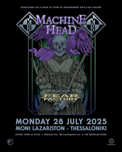 Αλλαγή χώρου για MACHINE HEAD – FEAR FACTORY στη Θεσσαλονίκη!
