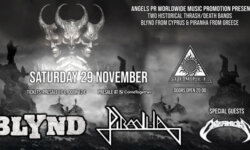 BLYND / PIRANHA / DREAMLORD live @ Temple, Σάββατο 29 Νοεμβρίου 2025