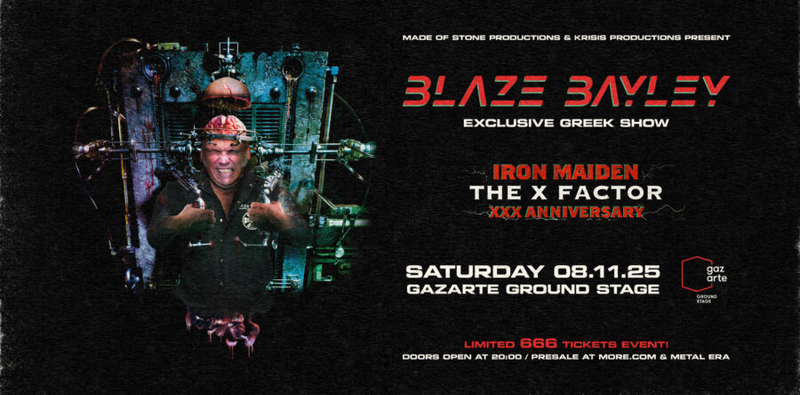 BLAZE BAYLEY: Halfway to 666 – το 50% των εισιτηρίων για το live στο Gazarte έχει εξαντληθεί!