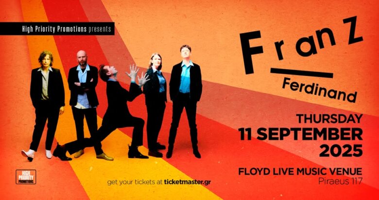 Οι Franz Ferdinand επιστρέφουν στην Αθήνα την Πέμπτη, 11 Σεπτεμβρίου, στο Floyd Live Music Venue