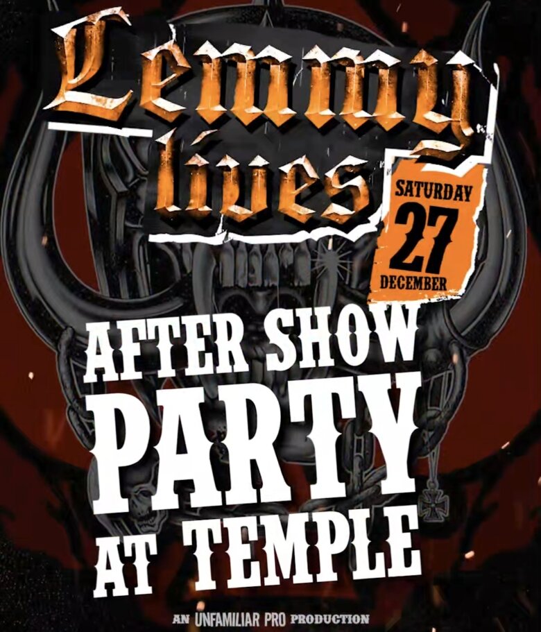Lemmy Lives aftershow party στο Black Temple, αυτό το Σάββατο 27 Δεκεμβρίου!!!